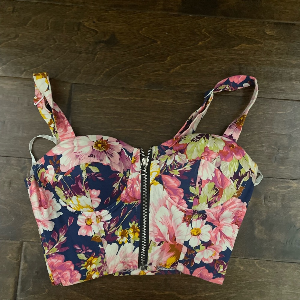 Flower crop top